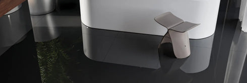 Full Black Satin Matte Wall and Floor Tile